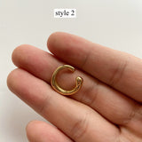 1 pcs of Gold Plated Brass Irregular Wrap Ear Cuff No Piercing, Cartilage Ear Cuffs Earring AL910