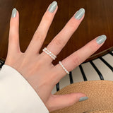 Natural Pearl Ring Adjustable Pearl Ring Fashion Jewelry For Women WX1790