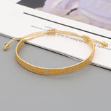 Bohemian 3-Row Wide White Miyuki Beads Rap Bracelet, Adjustable, Handmade Boho Summer Beach Jewelry  AL701