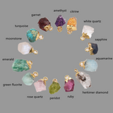 Raw Gemstone Titanium Druzy Crystal Earring Studs, Birthstones Earrings, Personalization Boho Jewelry Earrings AL1102