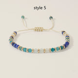Bohemian Gold Colorful Natural Stones Beaded Bracelet, Friendship Bracelet, Handmade Boho Summer Jewelry AL1113