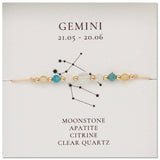 Bohemian Skinny Multi Natural Stones Beads Zodiac Bracelet, 12 Constellation Bracelet, Friendship Bracelet, Handmade Jewelry AL1116