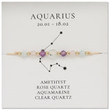 Bohemian Skinny Multi Natural Stones Beads Zodiac Bracelet, 12 Constellation Bracelet, Friendship Bracelet, Handmade Jewelry AL1116