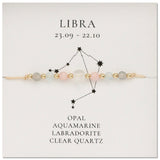 Bohemian Skinny Multi Natural Stones Beads Zodiac Bracelet, 12 Constellation Bracelet, Friendship Bracelet, Handmade Jewelry AL1116