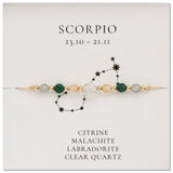 Bohemian Skinny Multi Natural Stones Beads Zodiac Bracelet, 12 Constellation Bracelet, Friendship Bracelet, Handmade Jewelry AL1116