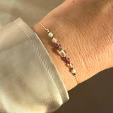 Bohemian Skinny Multi Natural Stones Beads Zodiac Bracelet, 12 Constellation Bracelet, Friendship Bracelet, Handmade Jewelry AL1116