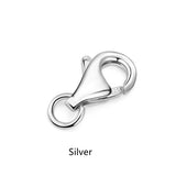2 Pcs of S925 Sterling Silver Lobster Clasps, DIY Making Jewelry Connecting Clasps Findings AL1132