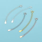 1 Pcs of 925 Sterling Silver Extension, Normal Chain Extenders, DIY Making Jewelry Findings AL1133