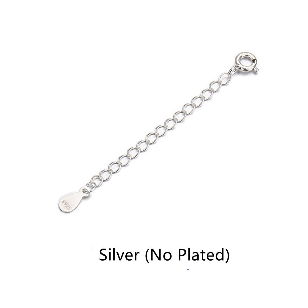 1 Pcs of 925 Sterling Silver Extension, Normal Chain Extenders, DIY Making Jewelry Findings AL1133