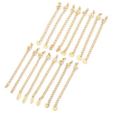 20 Pcs of Stainless Steel Gold Plated Lobster Clasps With 2" Extender AL1140