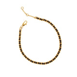 New Year Red String Bracelet, Skinny Titanium Steel Chain Good Luck Bracelet, Friendship Bracelet AL1177