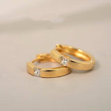 Minimalist S925 Silver Zircon Cartilage Earrings, Mini Square CZ Hoop Earrings AL1188