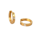 Minimalist S925 Silver Zircon Cartilage Earrings, Mini Square CZ Hoop Earrings AL1188