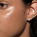 S925 Sterling Silver Zircon Cross Earrings CZ Hoop Earring, Fashion Jewelry AL1192