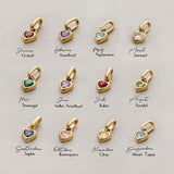Small Rainbow Heart Pendants CZ Charm, DIY Birthstone Love Zircon Pendant Titanium Steel AL1201