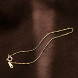 Minimalist Small Ball Beads Chain Bracelet, S925 Sterling Silver Beaded Bracelet Fashion Jewelry AL1207
