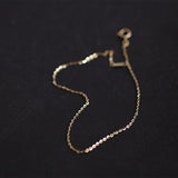 Skinny S925 Sterling Silver Cable Chain Minimalist Bracelet AL1208