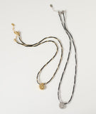 16" Sea Conch Shell Leather Rope & Gold Beads Chain Wire Wrapped Necklace, Stainless Steel Fashion Summer Jewelry Necklace AL1213