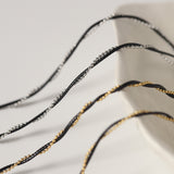 16" Sea Conch Shell Leather Rope & Gold Beads Chain Wire Wrapped Necklace, Stainless Steel Fashion Summer Jewelry Necklace AL1213