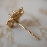 Dainty Cute Snowflake Opal S925 Sterling Silver Stud Earrings, Fashion Jewelry Studs AL1217