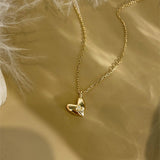 Dainty CZ Star Heart Pendant Necklace Zircon Necklace, S925 Sterling Silver, Fashion Jewelry AL1226
