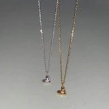 Dainty CZ Star Heart Pendant Necklace Zircon Necklace, S925 Sterling Silver, Fashion Jewelry AL1226