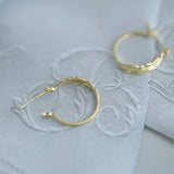 Feather Leaf Zircon Hoop Earrings CZ Earring, S925 Sterling Silver Earrings, Fashion Earrings AL1227