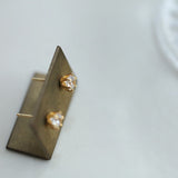 S925 Sterling Silver 18k Gold Crown Single Zirconia Six-Prong Stud Earrings, Minimalist Classic Jewelry CZ Studs AL1230