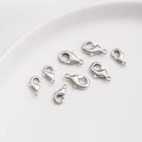 50 pcs Clasps, Gold Plated Brass Lobster Claw Clasps, Jewelry Making Clasps Findings AL1233