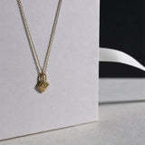 18" Minimalist Gold Initial 26 Letter Necklace, 925 Silver Locket Pendant Necklace, Gift For Women AL1247
