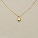 18" Minimalist Gold Initial 26 Letter Necklace, 925 Silver Locket Pendant Necklace, Gift For Women AL1247