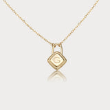 18" Minimalist Gold Initial 26 Letter Necklace, 925 Silver Locket Pendant Necklace, Gift For Women AL1247