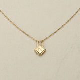 18" Minimalist Gold Initial 26 Letter Necklace, 925 Silver Locket Pendant Necklace, Gift For Women AL1247