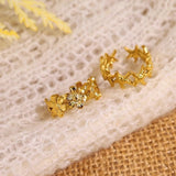 Gold Stainless Steel Beach Shell Seashell Ring, Flower Fish Open Band Ring, Fashion Summer Jewelry AL1257