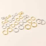 S925 Sterling Silver Minimalist Earring Hoops, Polished Gold Ear Rings, 5~14mm Sizes, Fashion Earring Jewelry AL1287