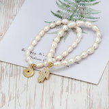 Freshwater Pearl Bracelet Devil's Eye Pave Zircon Bracelet AL265