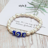 Freshwater Pearl Bracelet Devil's Eye Pave Zircon Bracelet AL265