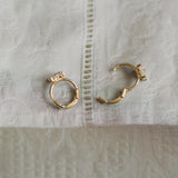 925 Sterling Silver Four Leaf Clover Hoop Earrings Zircon Earring, Lucky Lady Fashion Jewelry AL852
