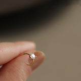 925 Sterling Silver Four-Claw Zircon 3mm Stud Earrings Small CZ Post Earrings, Lady Fashion Jewelry AL854