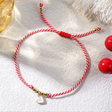 Bohemian Rainbow Oil Drip Heart Gold Beads Adjustable Martis Bracelet, Friendship Bracelet Handmade Jewelry AL893