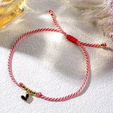 Bohemian Rainbow Oil Drip Heart Gold Beads Adjustable Martis Bracelet, Friendship Bracelet Handmade Jewelry AL893