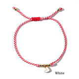 Bohemian Rainbow Oil Drip Heart Gold Beads Adjustable Martis Bracelet, Friendship Bracelet Handmade Jewelry AL893