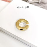 1 pcs of Gold Plated Brass Irregular Wrap Ear Cuff No Piercing, Cartilage Ear Cuffs Earring AL910