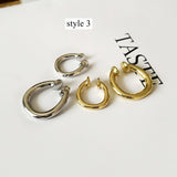 1 pcs of Gold Plated Brass Irregular Wrap Ear Cuff No Piercing, Cartilage Ear Cuffs Earring AL910