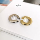 1 pcs of Gold Plated Brass Irregular Wrap Ear Cuff No Piercing, Cartilage Ear Cuffs Earring AL910