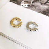 1 pcs of Gold Plated Brass Irregular Wrap Ear Cuff No Piercing, Cartilage Ear Cuffs Earring AL910