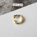 1 pcs of Gold Plated Brass Irregular Wrap Ear Cuff No Piercing, Cartilage Ear Cuffs Earring AL910
