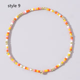 Bohemian Skinny Rainbow Miyuki Beads Stretch Bracelet, Couple Friendship Bracelet, Handmade Boho Summer Jewelry AL968