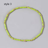 Bohemian Skinny Rainbow Miyuki Beads Stretch Bracelet, Couple Friendship Bracelet, Handmade Boho Summer Jewelry AL968