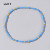 Bohemian Skinny Rainbow Miyuki Beads Stretch Bracelet, Couple Friendship Bracelet, Handmade Boho Summer Jewelry AL968
